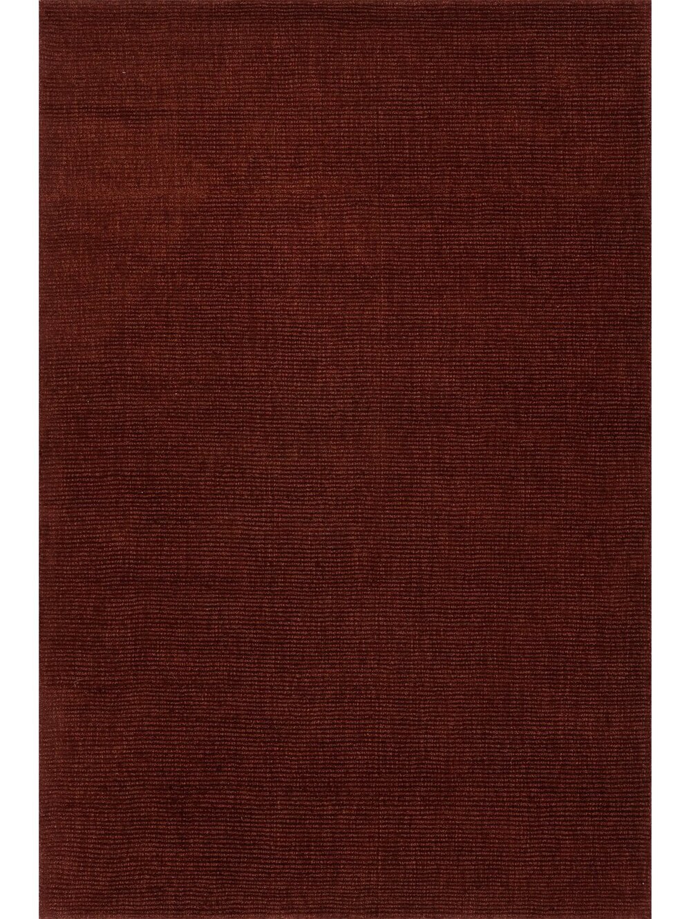 Rugs USA Crosby Solid Wool Rug by Nate Berkus | Red Rug Size 7'6"x9'6"